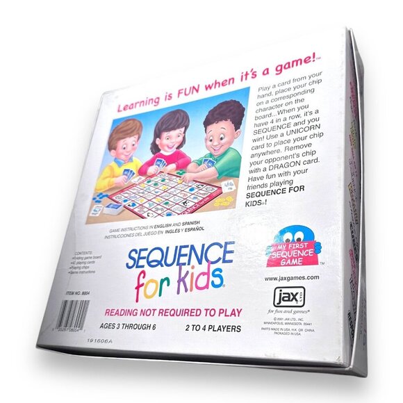 Sequence For Kids Board Game By Jax Ages 3 to 6 - Instructions are NOT Included - Picture 14 of 16